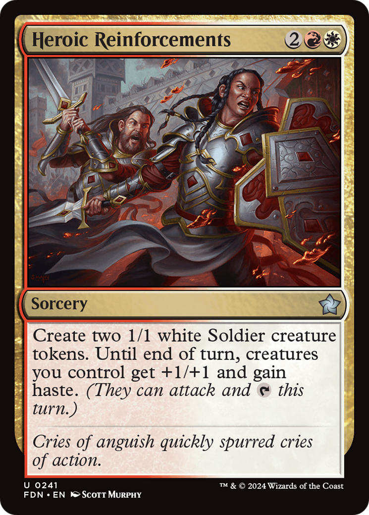 Heroic Reinforcements [Foundations] | Cards and Coasters CA
