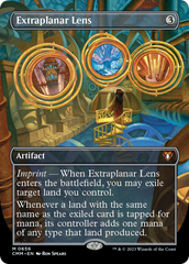 Extraplanar Lens (Borderless Alternate Art) [Commander Masters] | Cards and Coasters CA