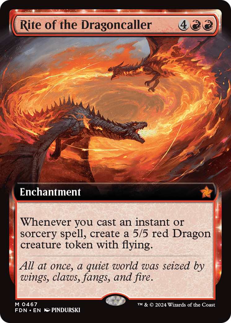 Rite of the Dragoncaller (Extended Art) [Foundations] | Cards and Coasters CA