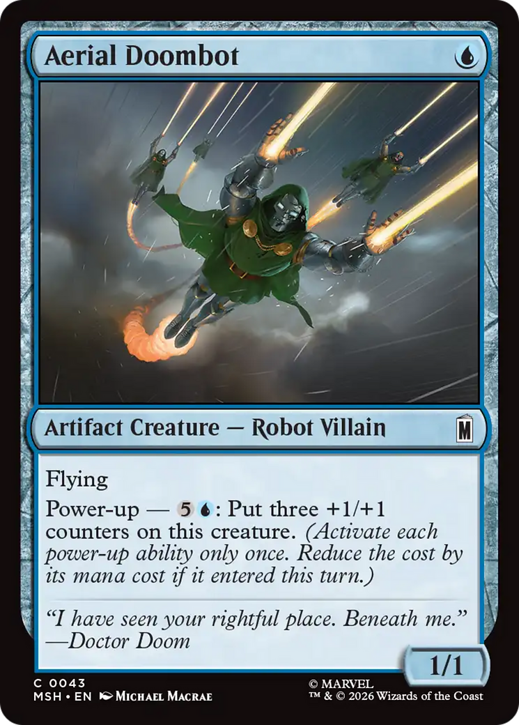 Aerial Doombot [Marvel Super Heroes] | Cards and Coasters CA