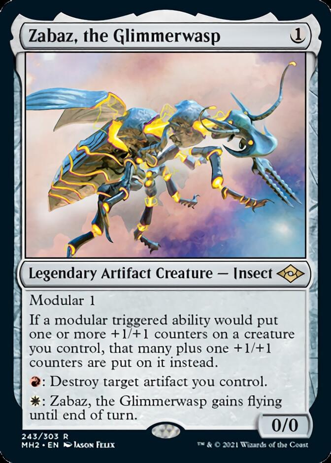 Zabaz, the Glimmerwasp [Modern Horizons 2] | Cards and Coasters CA