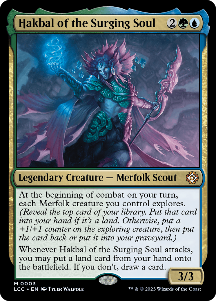 Hakbal of the Surging Soul [The Lost Caverns of Ixalan Commander] | Cards and Coasters CA