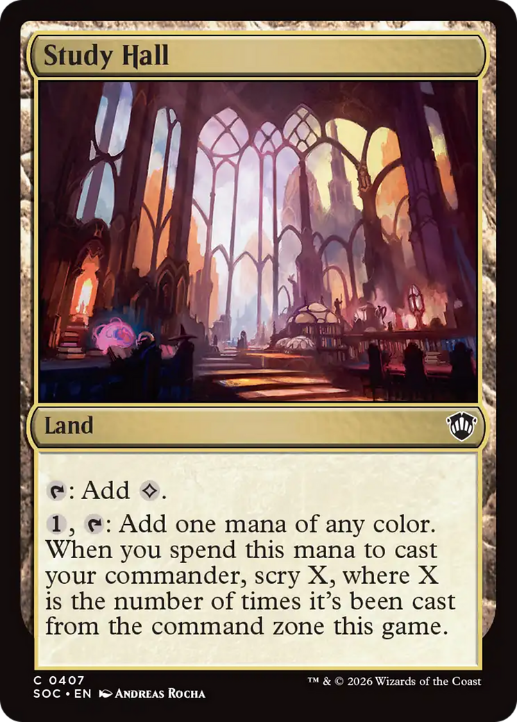 Study Hall [Secrets of Strixhaven Commander] | Cards and Coasters CA