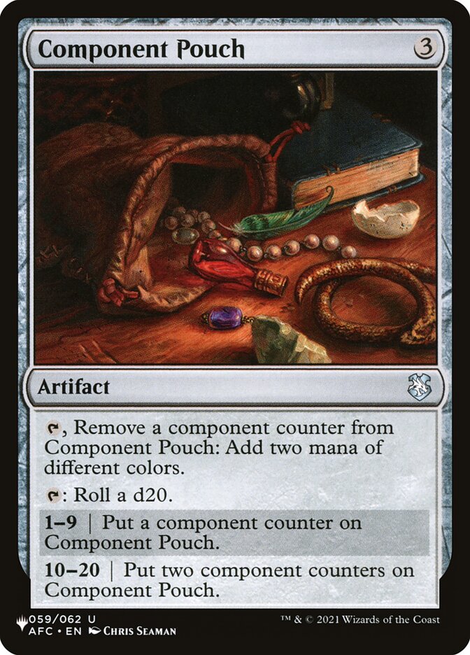 Component Pouch [The List] | Cards and Coasters CA