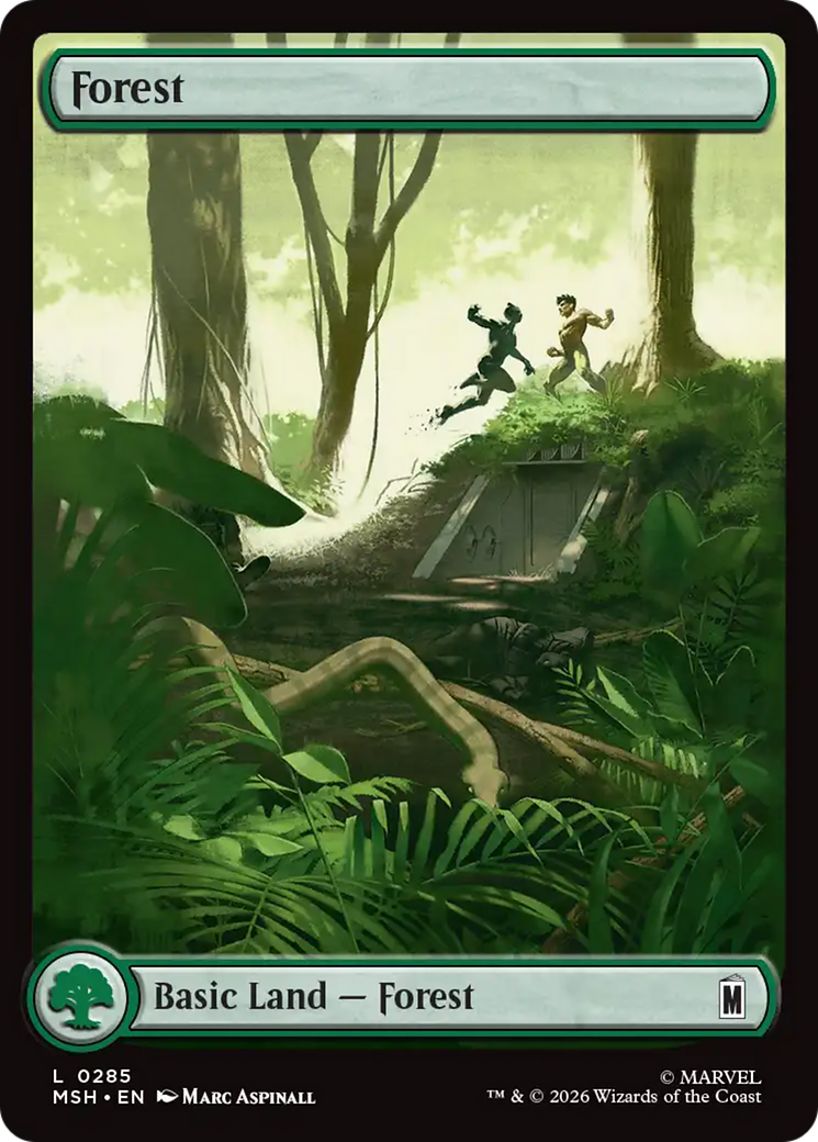 Forest (0285) [Marvel Super Heroes] | Cards and Coasters CA