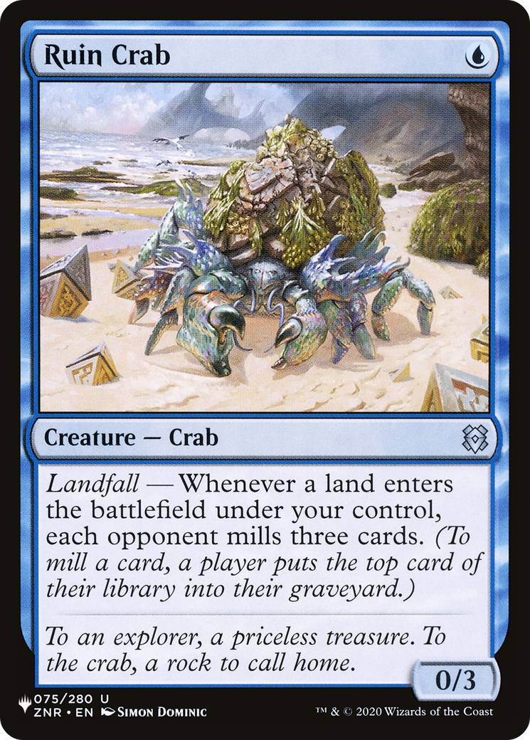 Ruin Crab [The List Reprints] | Cards and Coasters CA