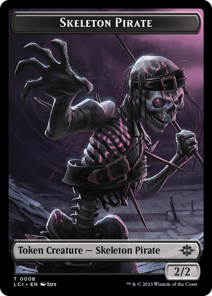 Gnome // Skeleton Pirate Double-Sided Token [The Lost Caverns of Ixalan Tokens] | Cards and Coasters CA