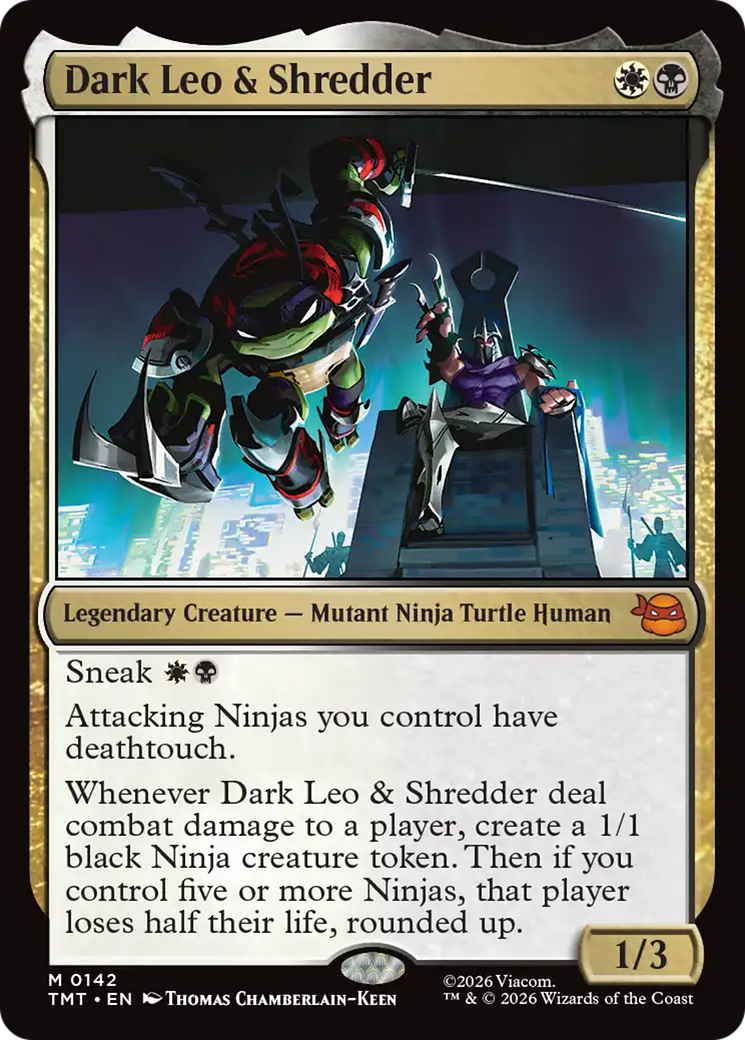 Dark Leo & Shredder [Teenage Mutant Ninja Turtles] | Cards and Coasters CA