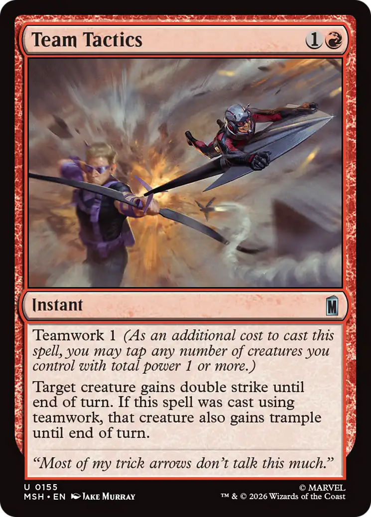 Team Tactics [Marvel Super Heroes] | Cards and Coasters CA