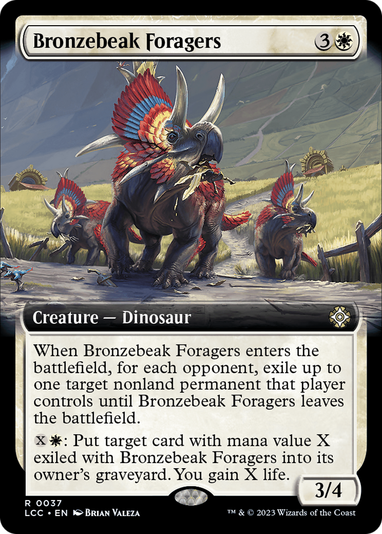 Bronzebeak Foragers (Extended Art) [The Lost Caverns of Ixalan Commander] | Cards and Coasters CA