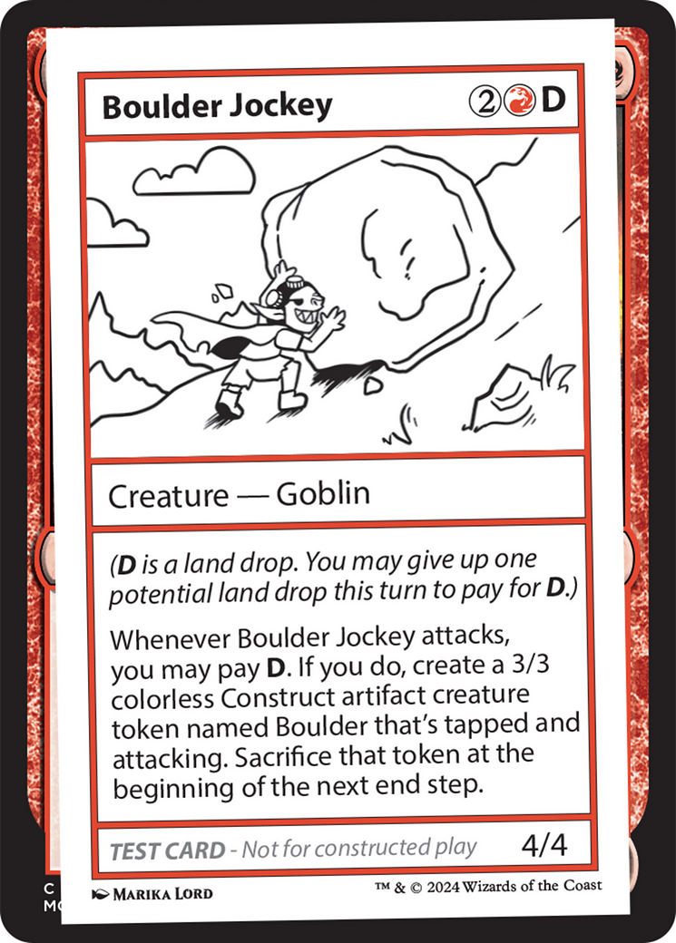 Boulder Jockey [Mystery Booster 2 Playtest Cards] | Cards and Coasters CA