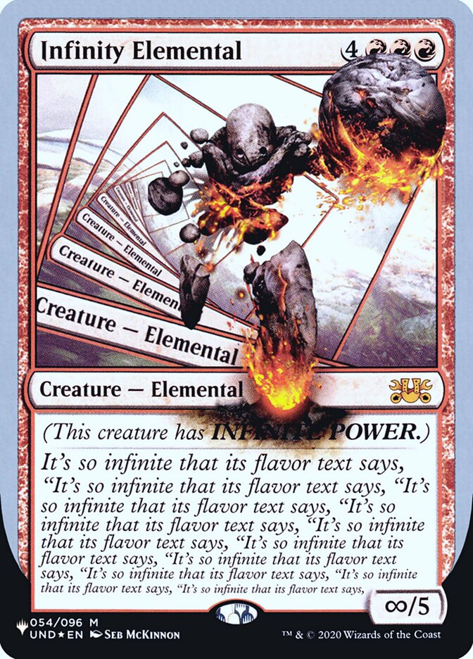 Infinity Elemental (Unfinity Foil Edition) [The List] | Cards and Coasters CA