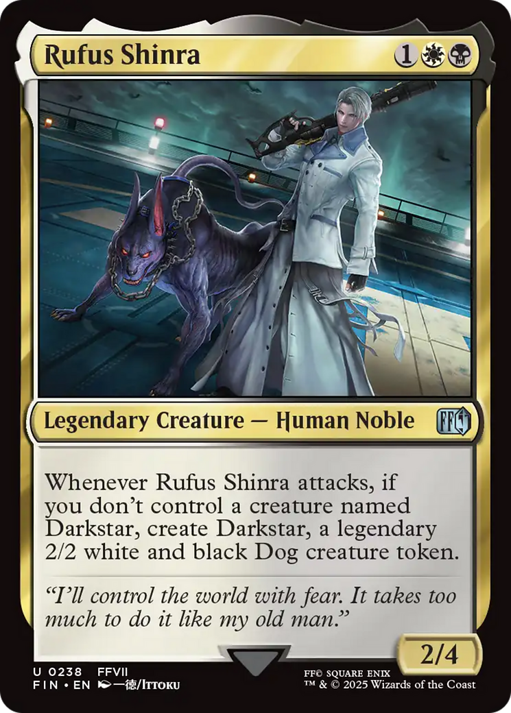 Rufus Shinra [FINAL FANTASY] | Cards and Coasters CA
