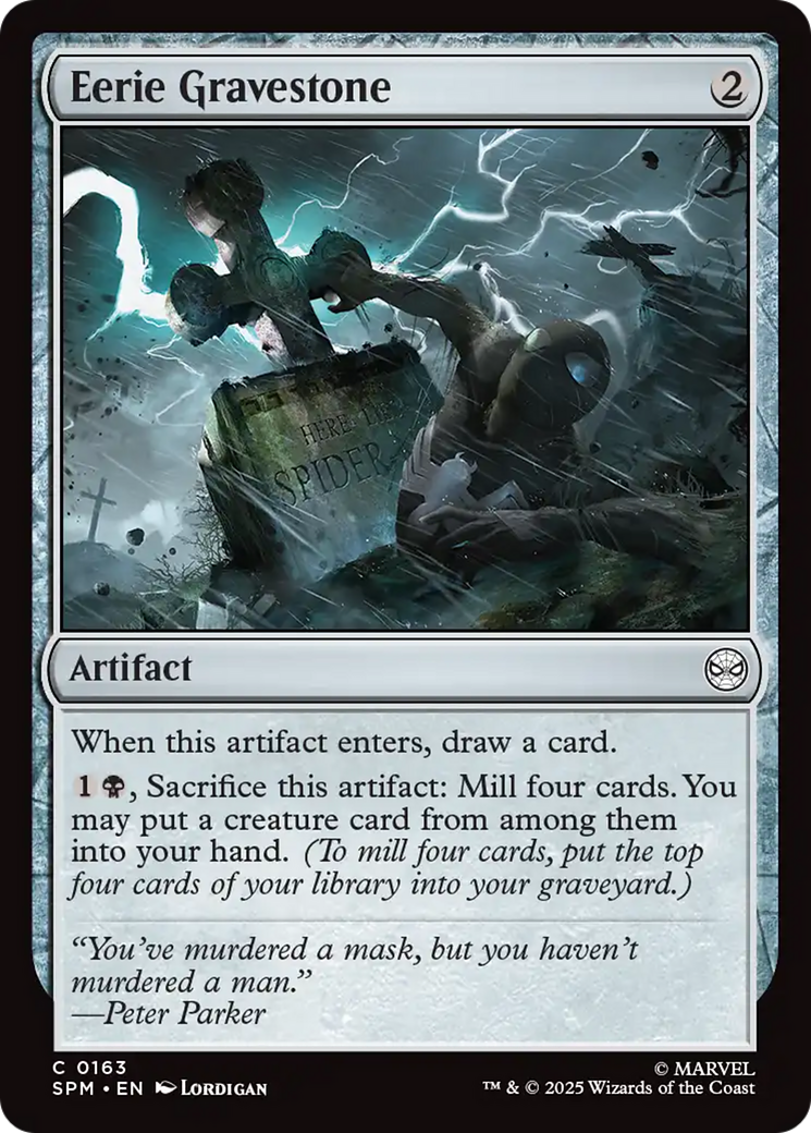 Eerie Gravestone [Marvel's Spider-Man] | Cards and Coasters CA
