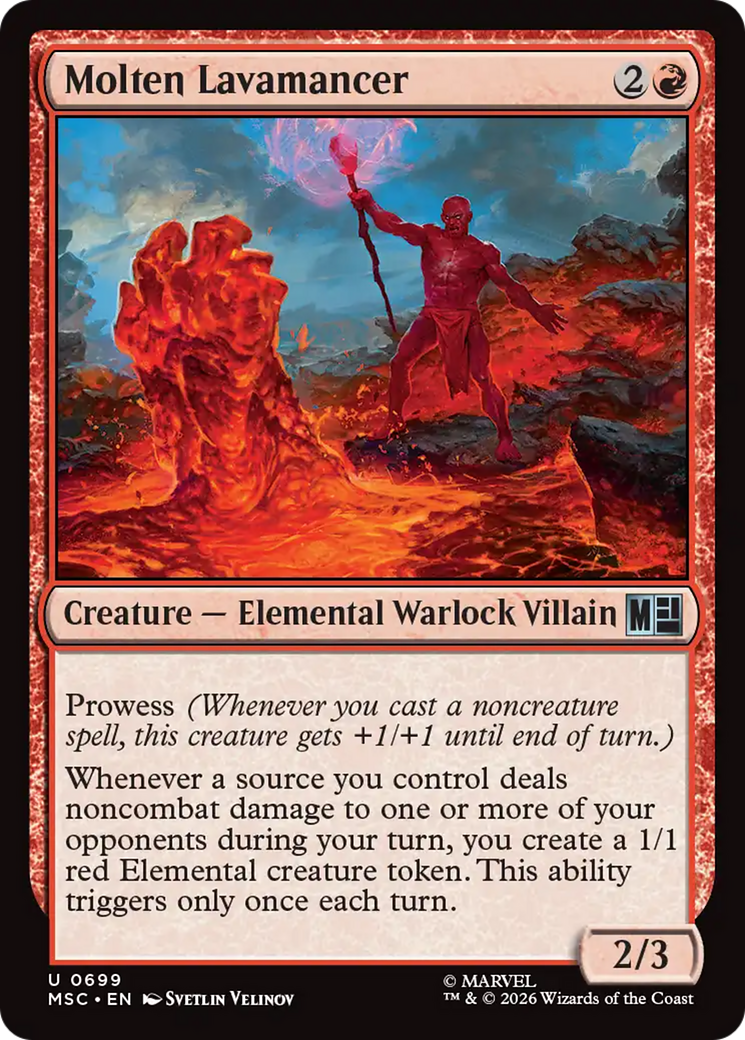Molten Lavamancer [Marvel Super Heroes Commander] | Cards and Coasters CA