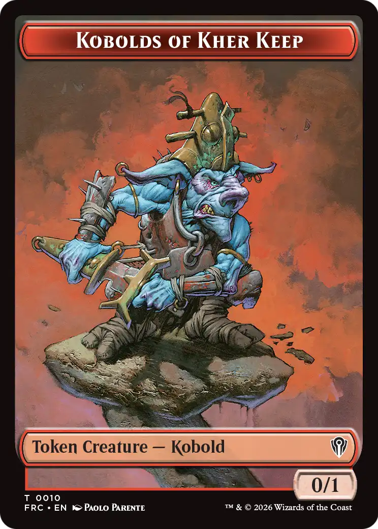 Kobolds of Kher Keep // Map Double-Sided Token [Reality Fracture Commander Tokens] | Cards and Coasters CA