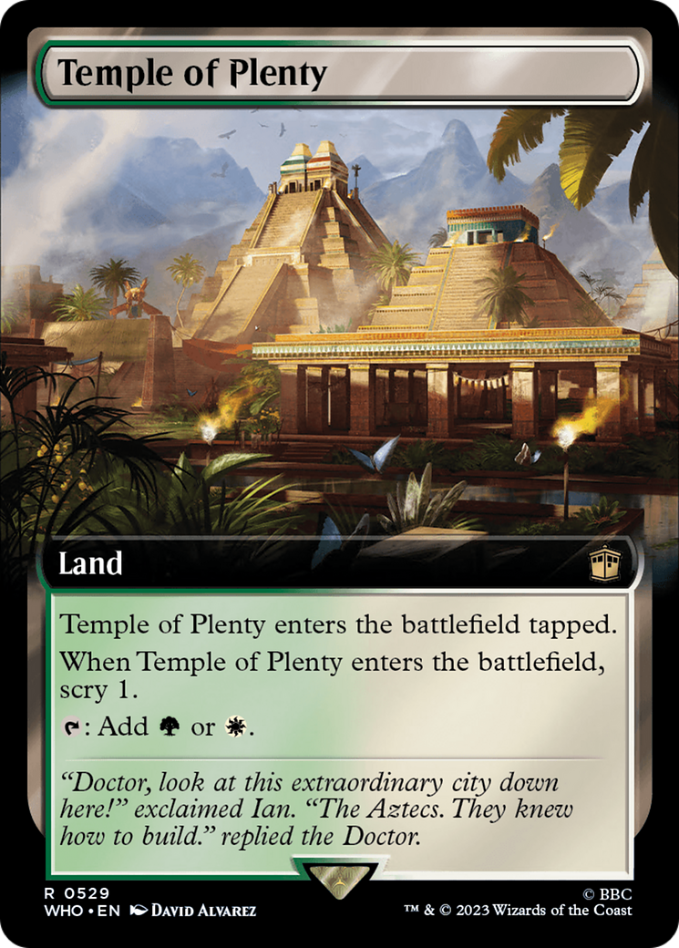 Temple of Plenty (Extended Art) [Doctor Who] | Cards and Coasters CA