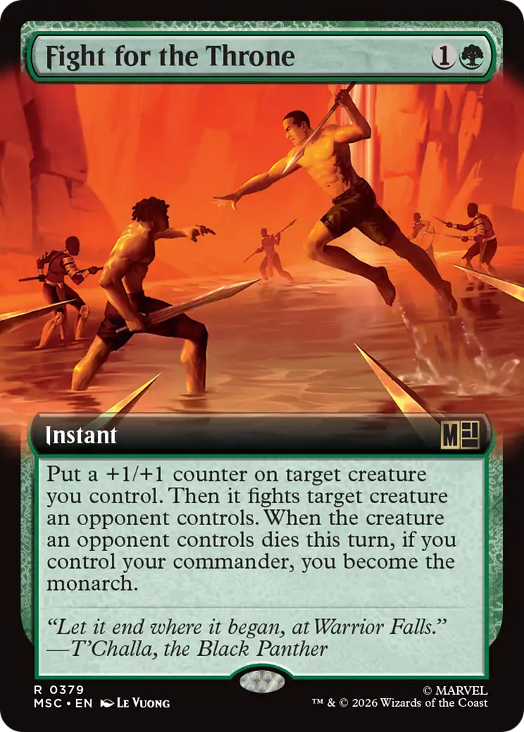 Fight for the Throne (Extended Art) [Marvel Super Heroes Commander] | Cards and Coasters CA
