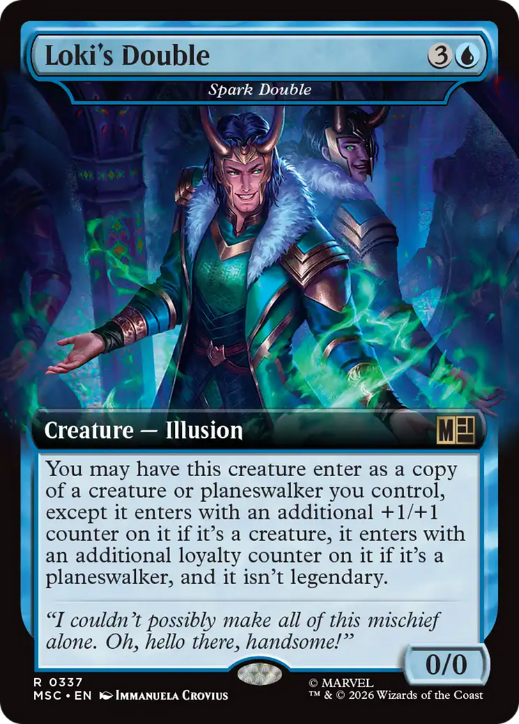 Loki's Double - Spark Double (Extended Art) [Marvel Super Heroes Commander] | Cards and Coasters CA