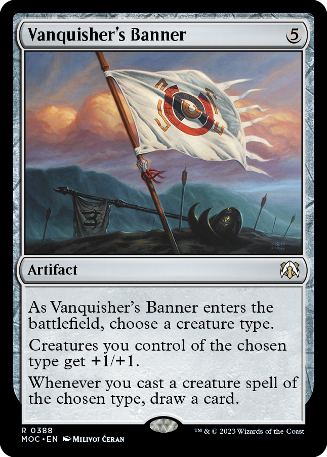 Vanquisher's Banner [March of the Machine Commander] | Cards and Coasters CA