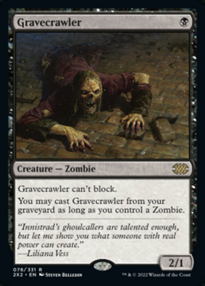 Gravecrawler [Double Masters 2022] | Cards and Coasters CA