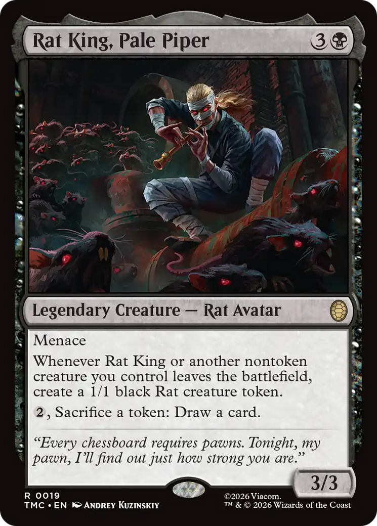 Rat King, Pale Piper [Teenage Mutant Ninja Turtles Commander] | Cards and Coasters CA