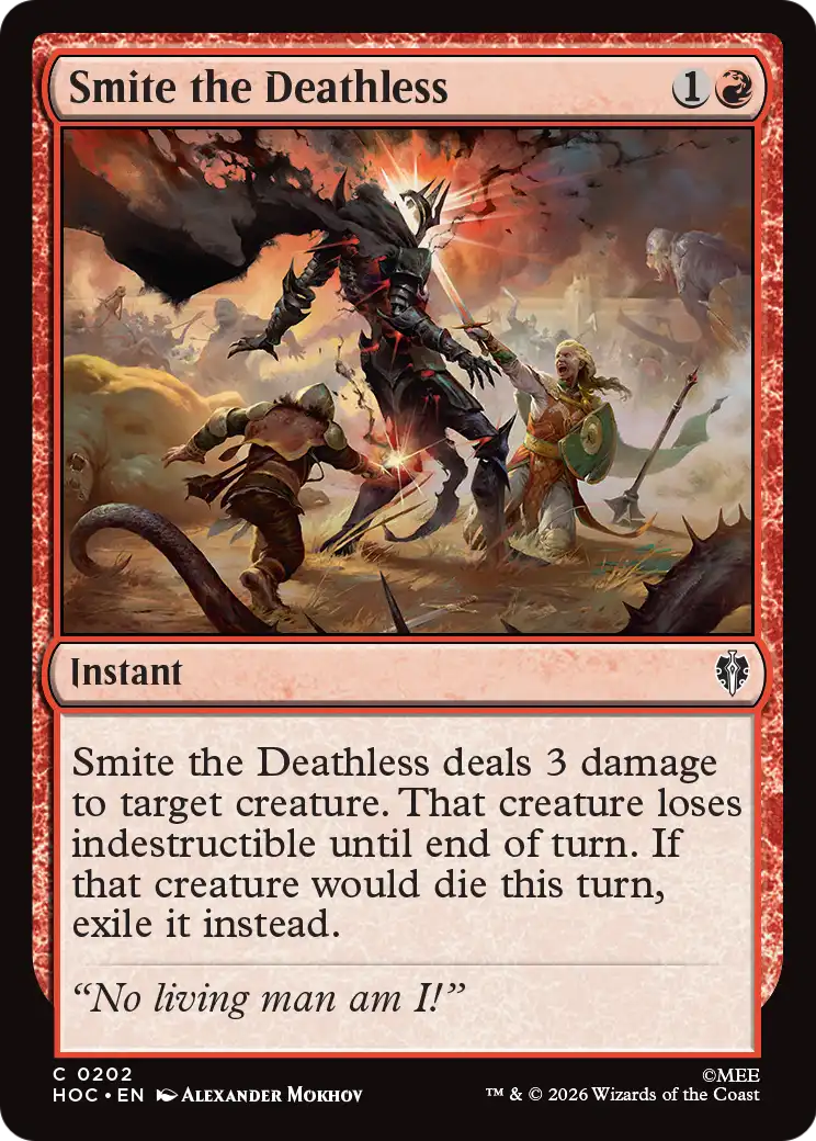 Smite the Deathless [The Hobbit: Eternal-Legal] | Cards and Coasters CA