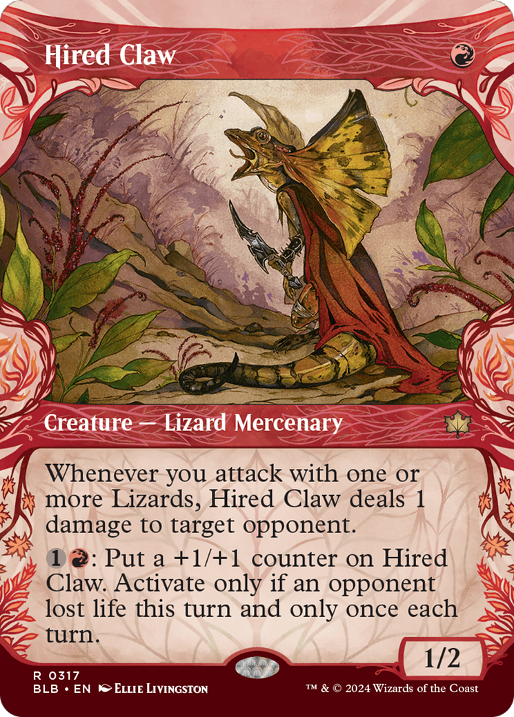 Hired Claw (Showcase) [Bloomburrow] | Cards and Coasters CA