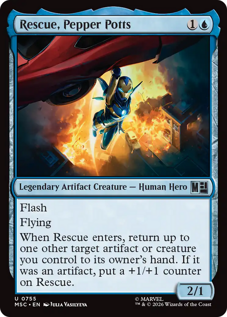 Rescue, Pepper Potts [Marvel Super Heroes Commander] | Cards and Coasters CA