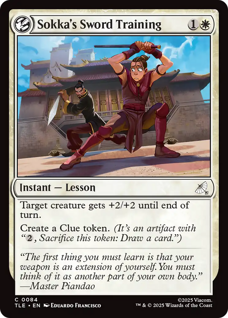 Sokka's Sword Training [Avatar: The Last Airbender: Eternal-Legal] | Cards and Coasters CA