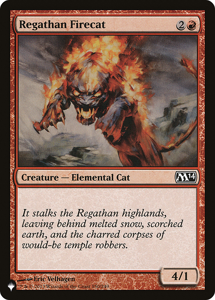 Regathan Firecat [The List] | Cards and Coasters CA