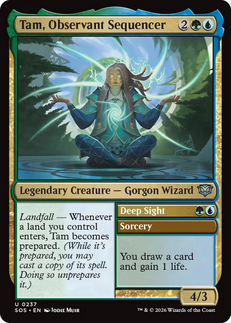 Tam, Observant Sequencer [Secrets of Strixhaven] | Cards and Coasters CA