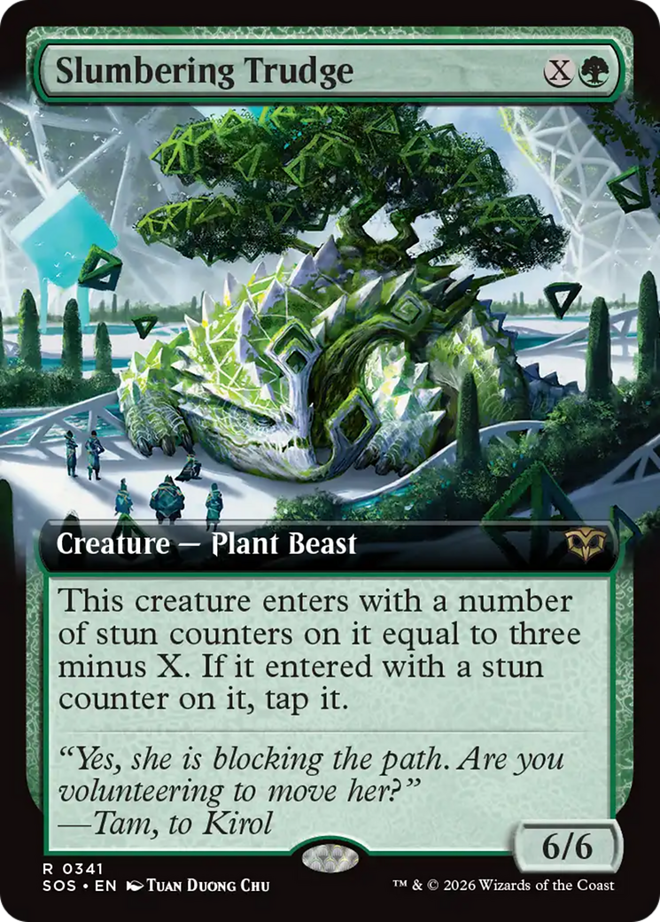 Slumbering Trudge (Extended Art) [Secrets of Strixhaven] | Cards and Coasters CA