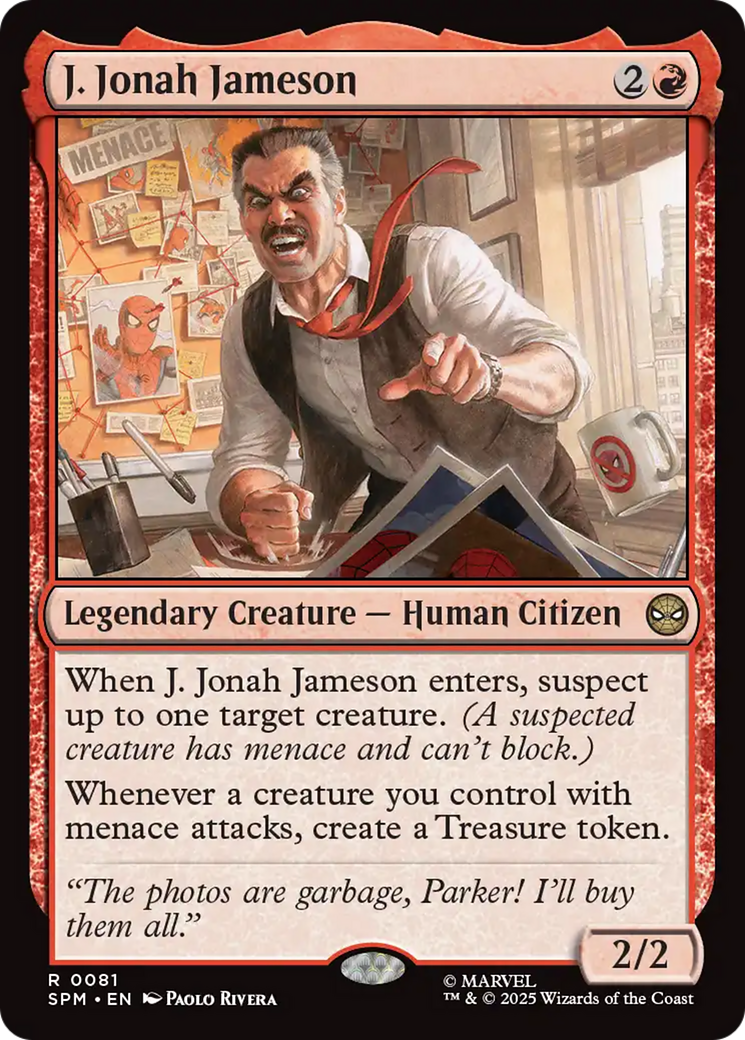 J. Jonah Jameson [Marvel's Spider-Man] | Cards and Coasters CA