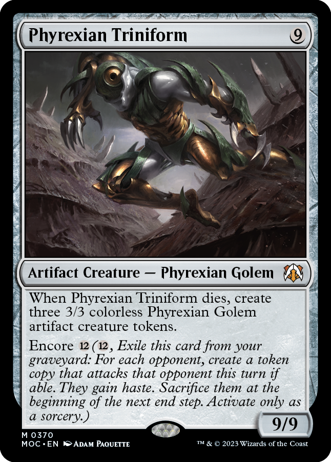 Phyrexian Triniform [March of the Machine Commander] | Cards and Coasters CA