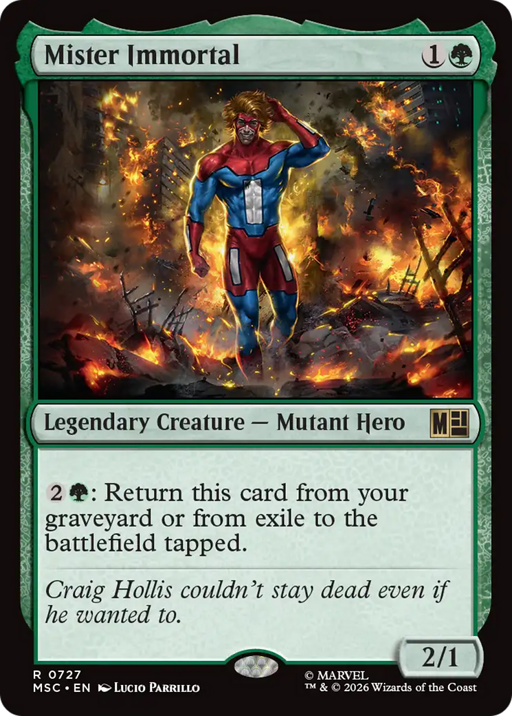 Mister Immortal [Marvel Super Heroes Commander] | Cards and Coasters CA