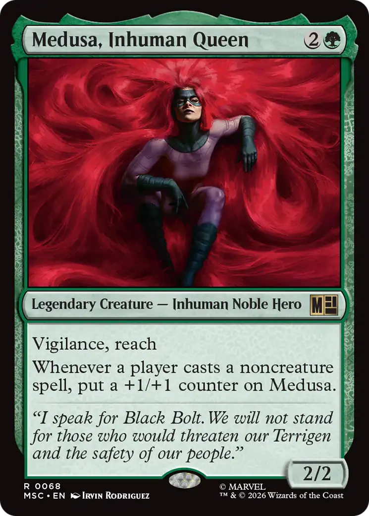 Medusa, Inhuman Queen (Surge Foil) [Marvel Super Heroes Commander] | Cards and Coasters CA