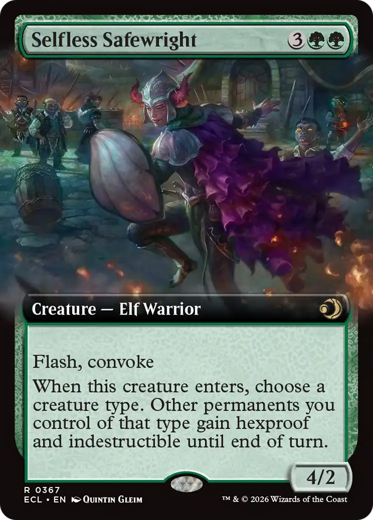 Selfless Safewright (Extended Art) [Lorwyn Eclipsed] | Cards and Coasters CA