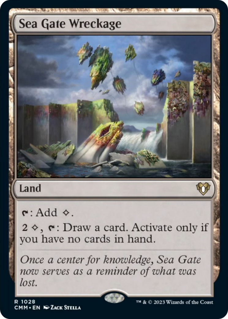 Sea Gate Wreckage [Commander Masters] | Cards and Coasters CA