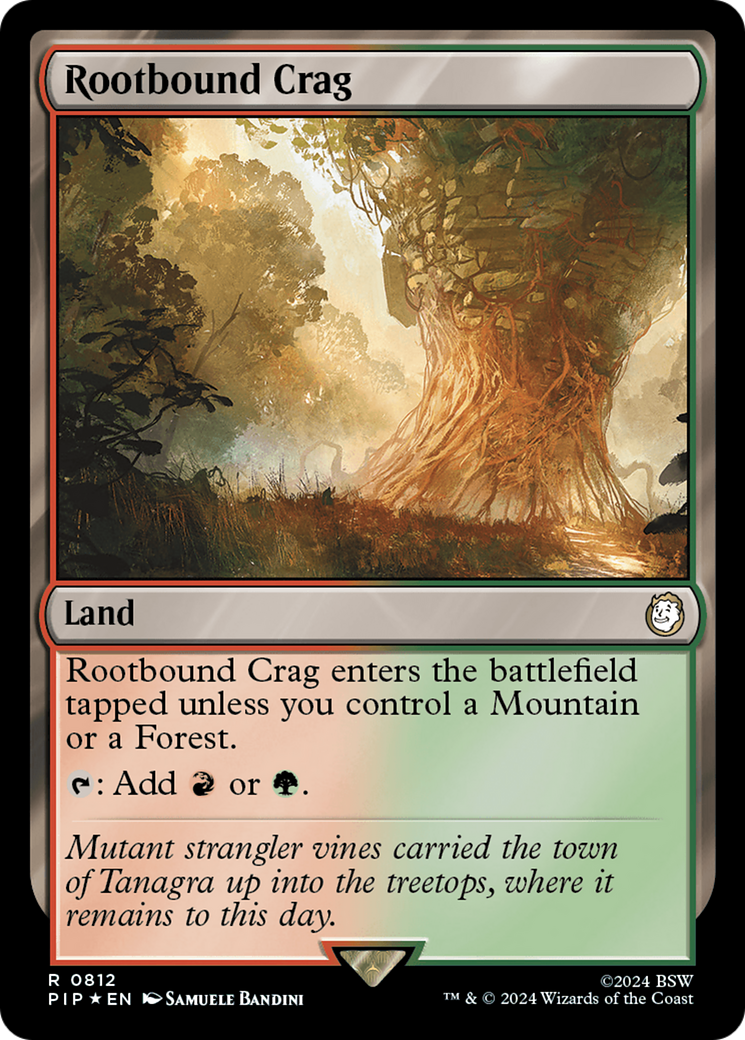 Rootbound Crag (Surge Foil) [Fallout] | Cards and Coasters CA