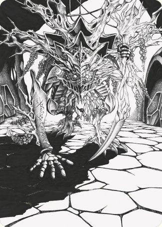 Thrun, Breaker of Silence Art Card [Phyrexia: All Will Be One Art Series] | Cards and Coasters CA