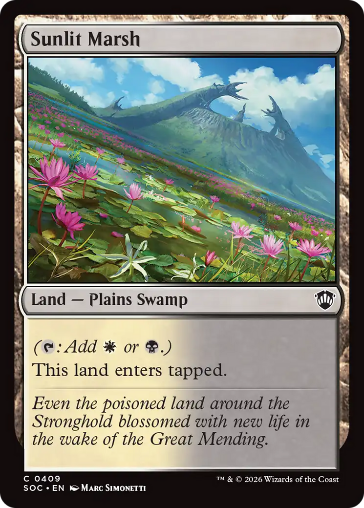 Sunlit Marsh [Secrets of Strixhaven Commander] | Cards and Coasters CA
