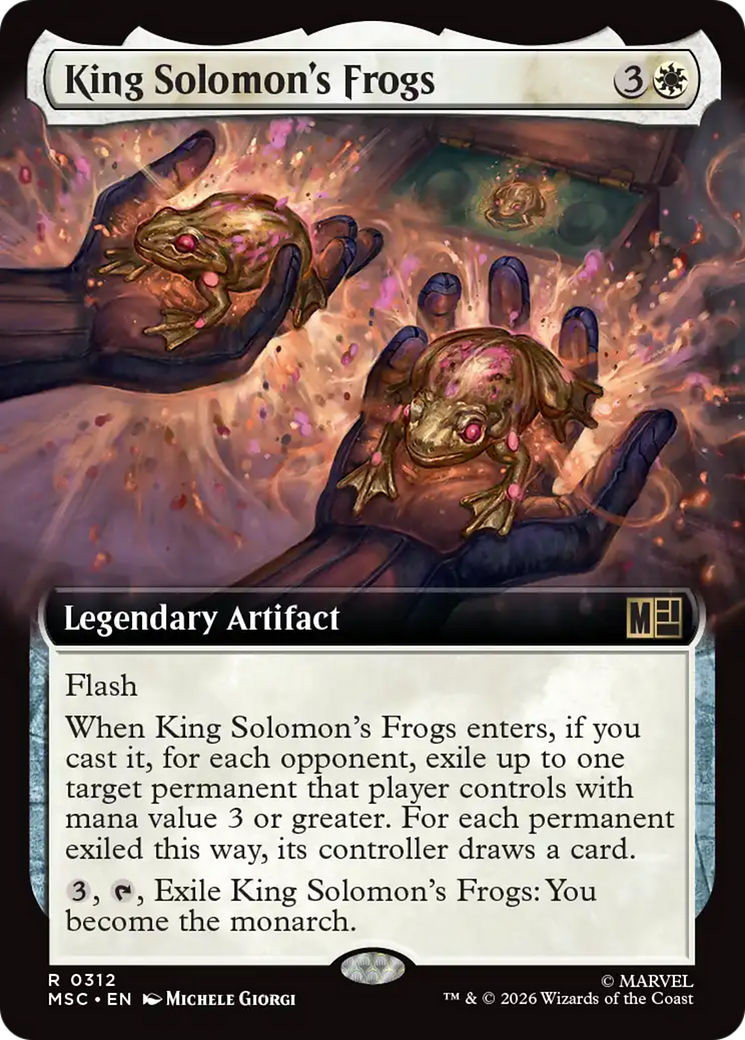 King Solomon's Frogs (Extended Art) [Marvel Super Heroes Commander] | Cards and Coasters CA
