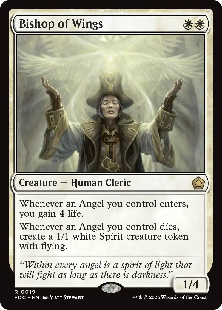 Bishop of Wings [Foundations Commander] | Cards and Coasters CA