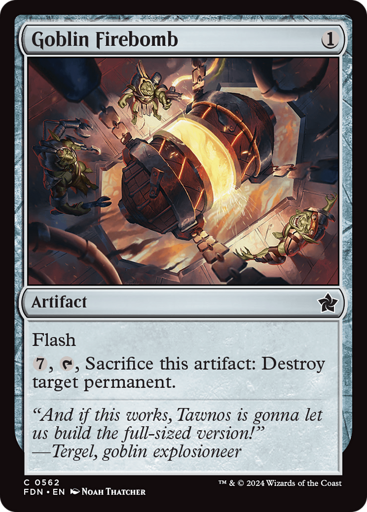 Goblin Firebomb [Foundations] | Cards and Coasters CA