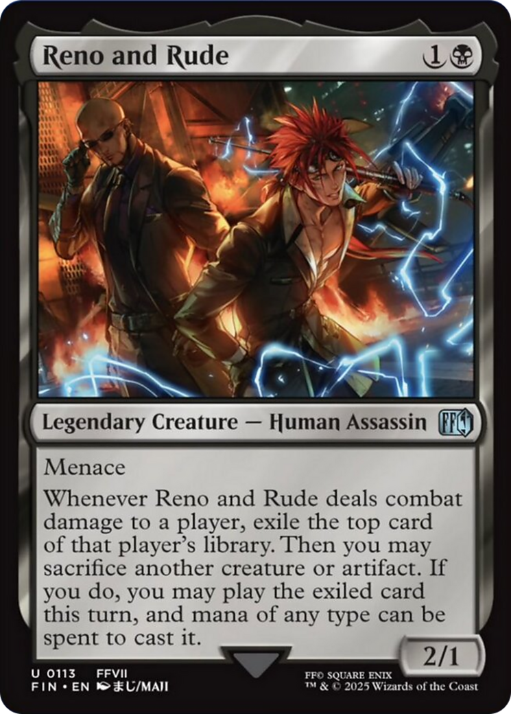 Reno and Rude [FINAL FANTASY] | Cards and Coasters CA