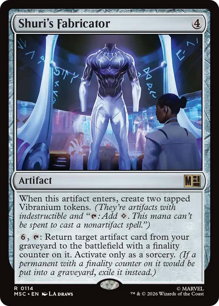 Shuri's Fabricator (Surge Foil) [Marvel Super Heroes Commander] | Cards and Coasters CA