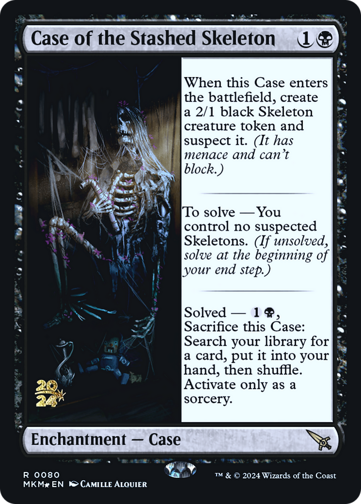 Case of the Stashed Skeleton [Murders at Karlov Manor Prerelease Promos] | Cards and Coasters CA