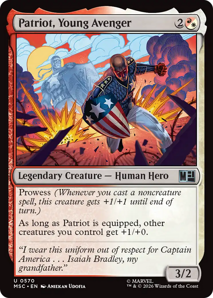 Patriot, Young Avenger [Marvel Super Heroes] | Cards and Coasters CA