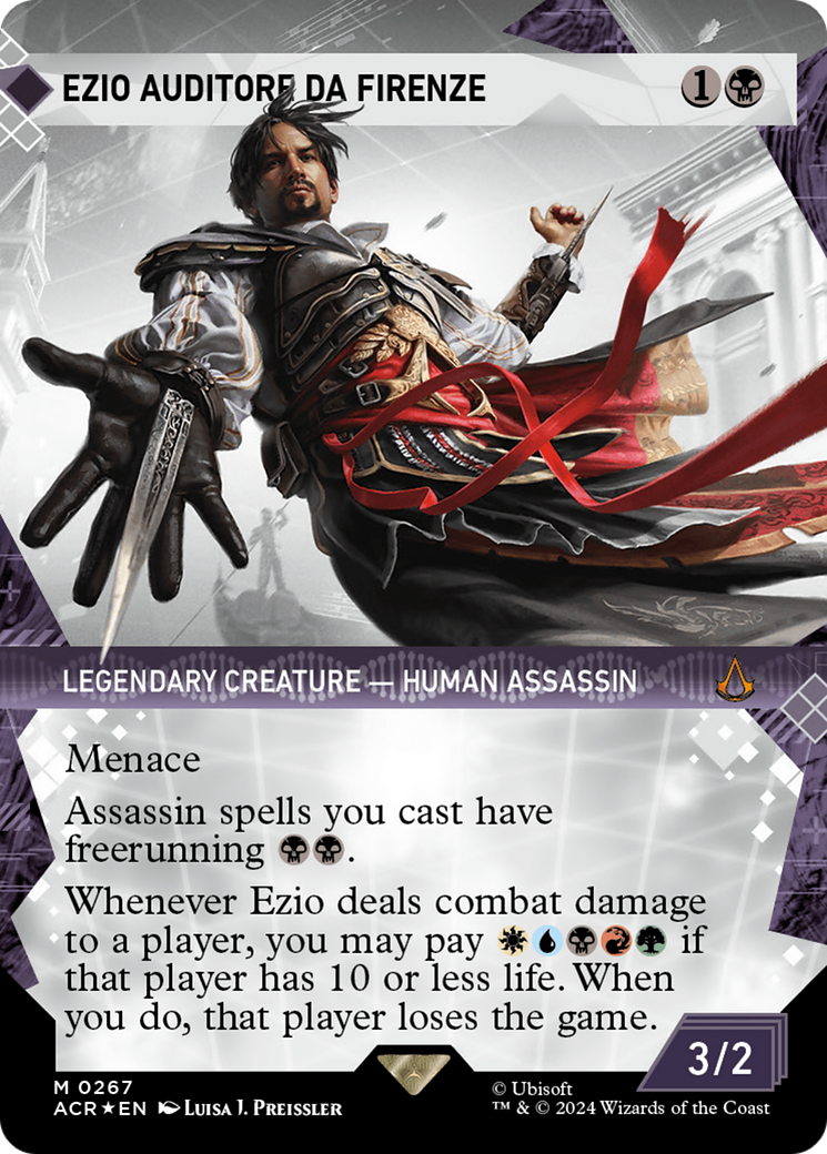 Ezio Auditore da Firenze (Showcase) (Textured Foil) [Assassin's Creed] | Cards and Coasters CA